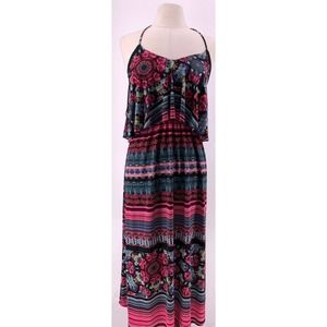 Melissa Masse Maternity Maxi Dress Multicolor  S